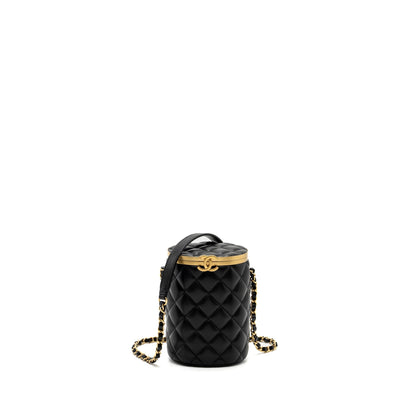 Chanel 21A Vanity With Chain Lambskin Black GHW (Microchip)