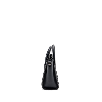 Celine Nano Luggage Purse Calfskin Black
