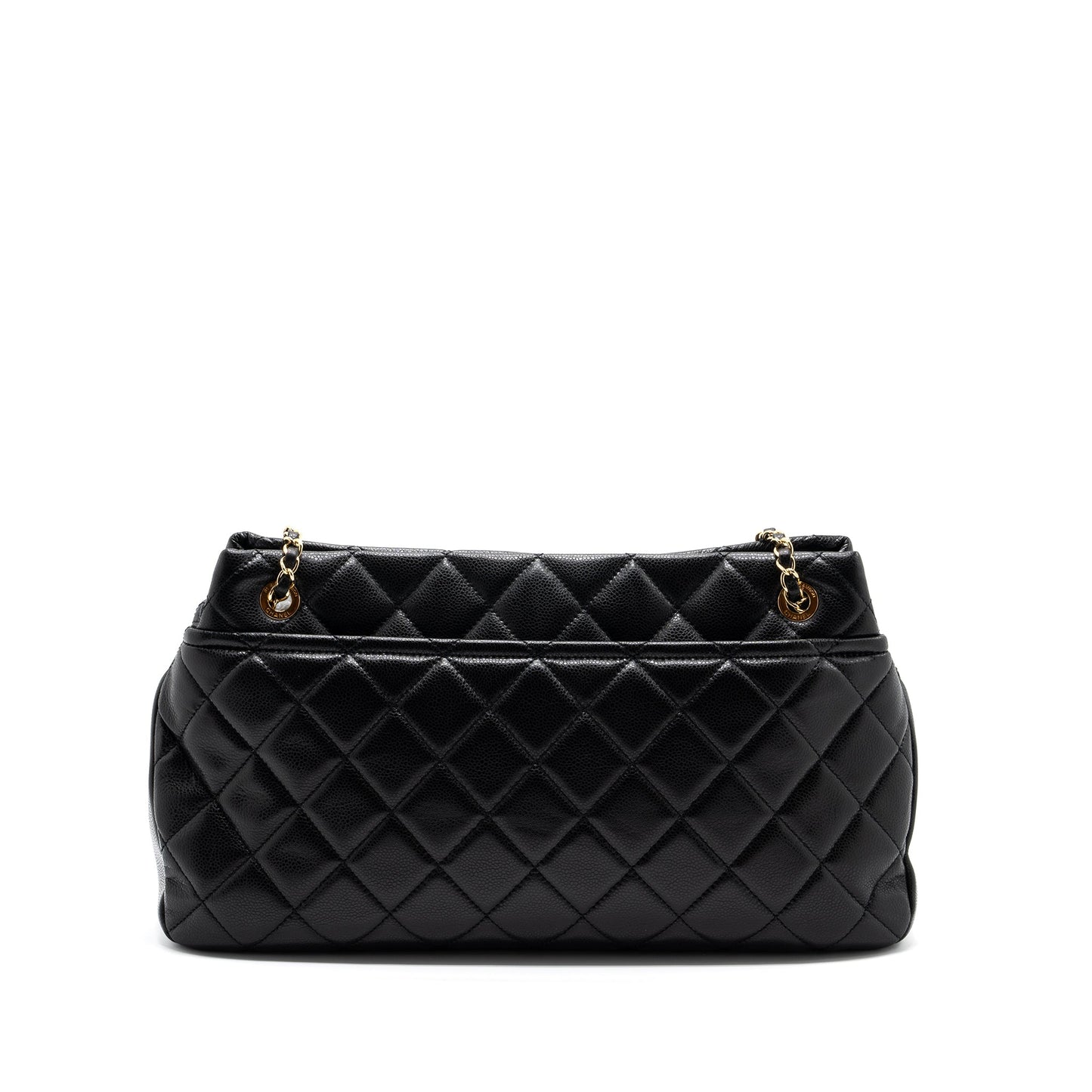 Chanel Matelasse Chain Tote Bag Caviar Black GHW