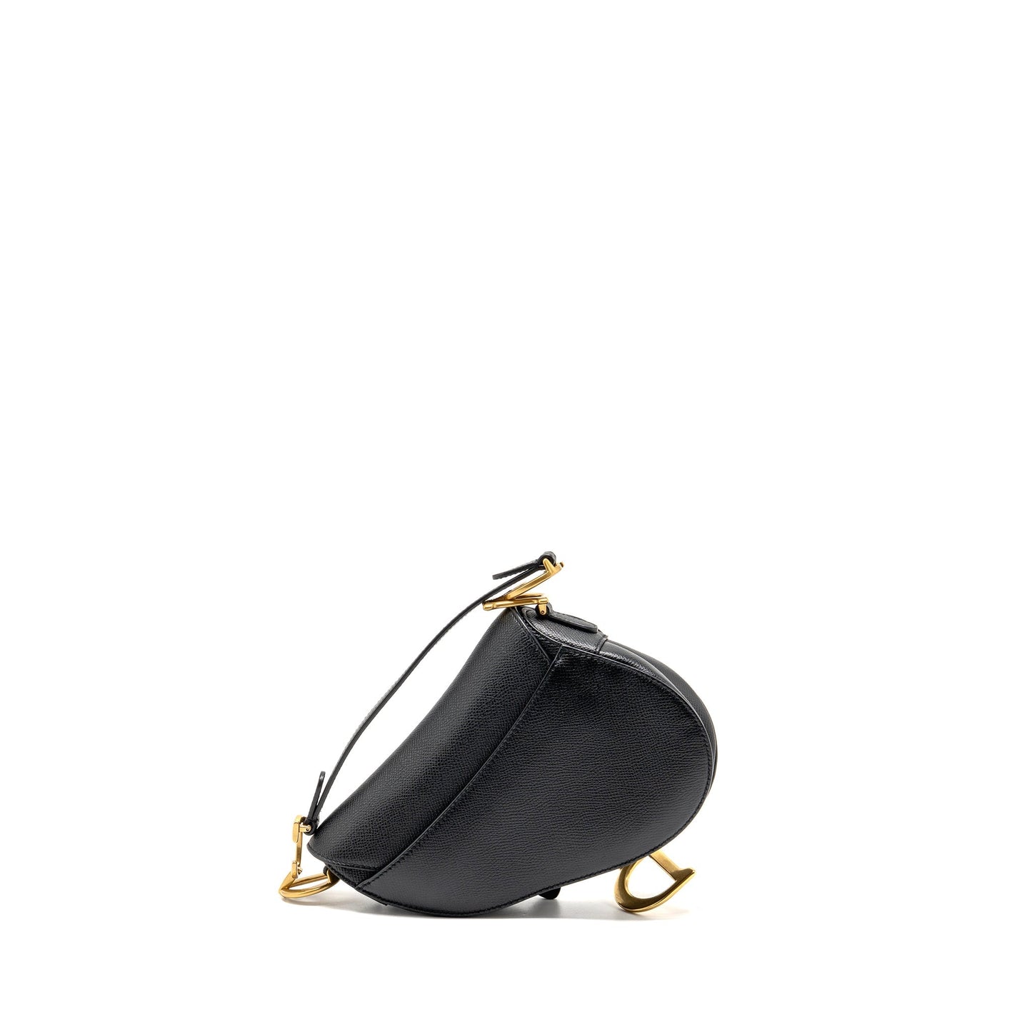 Dior Mini Saddle Purse Calfskin Black