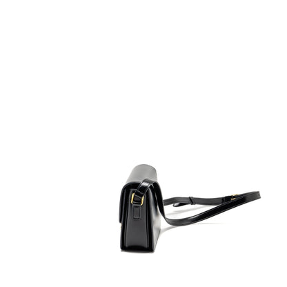 Celine Teen Triomphe Purse Shiny Calfskin Black