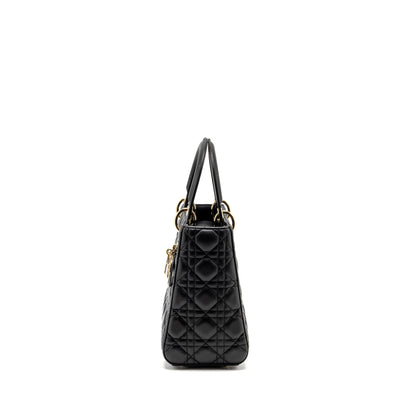 Dior Medium Lady Dior Lambskin Black
