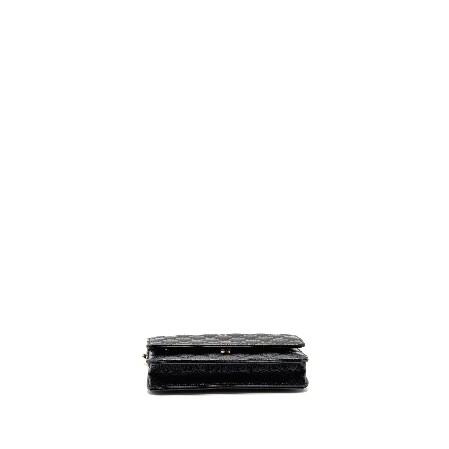 Chanel Classic Wallet On Chain Caviar Black GHW (Microchip)