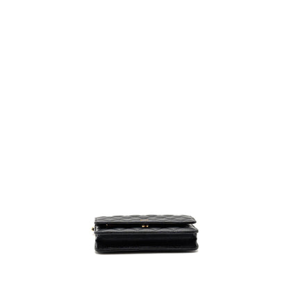Chanel Classic Wallet On Chain Caviar Black GHW (Microchip)