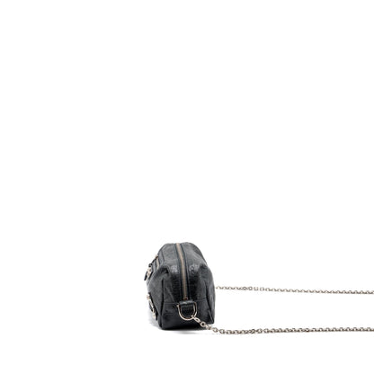 Balenciaga mini city crossbody chain Purse leather grey