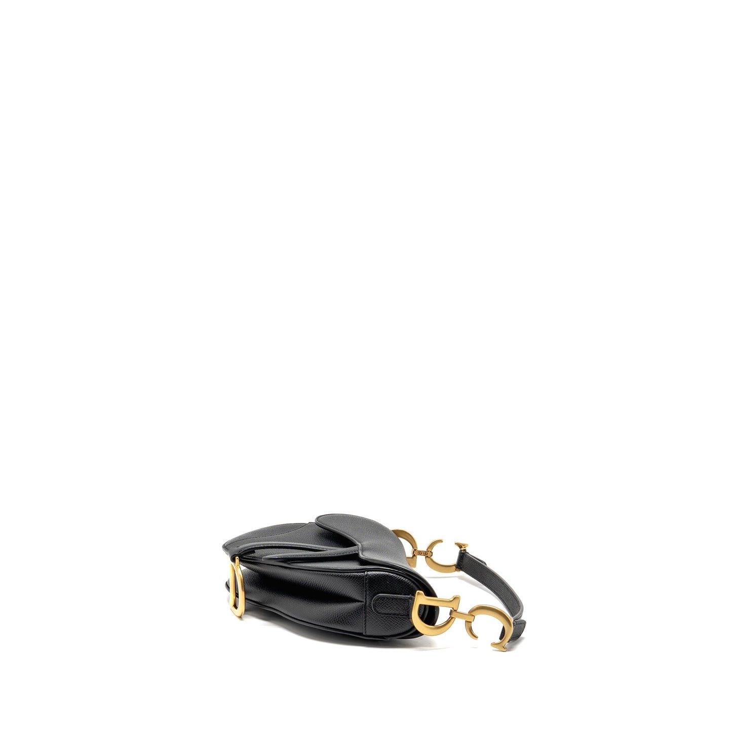 Dior Mini Saddle Purse Calfskin Black