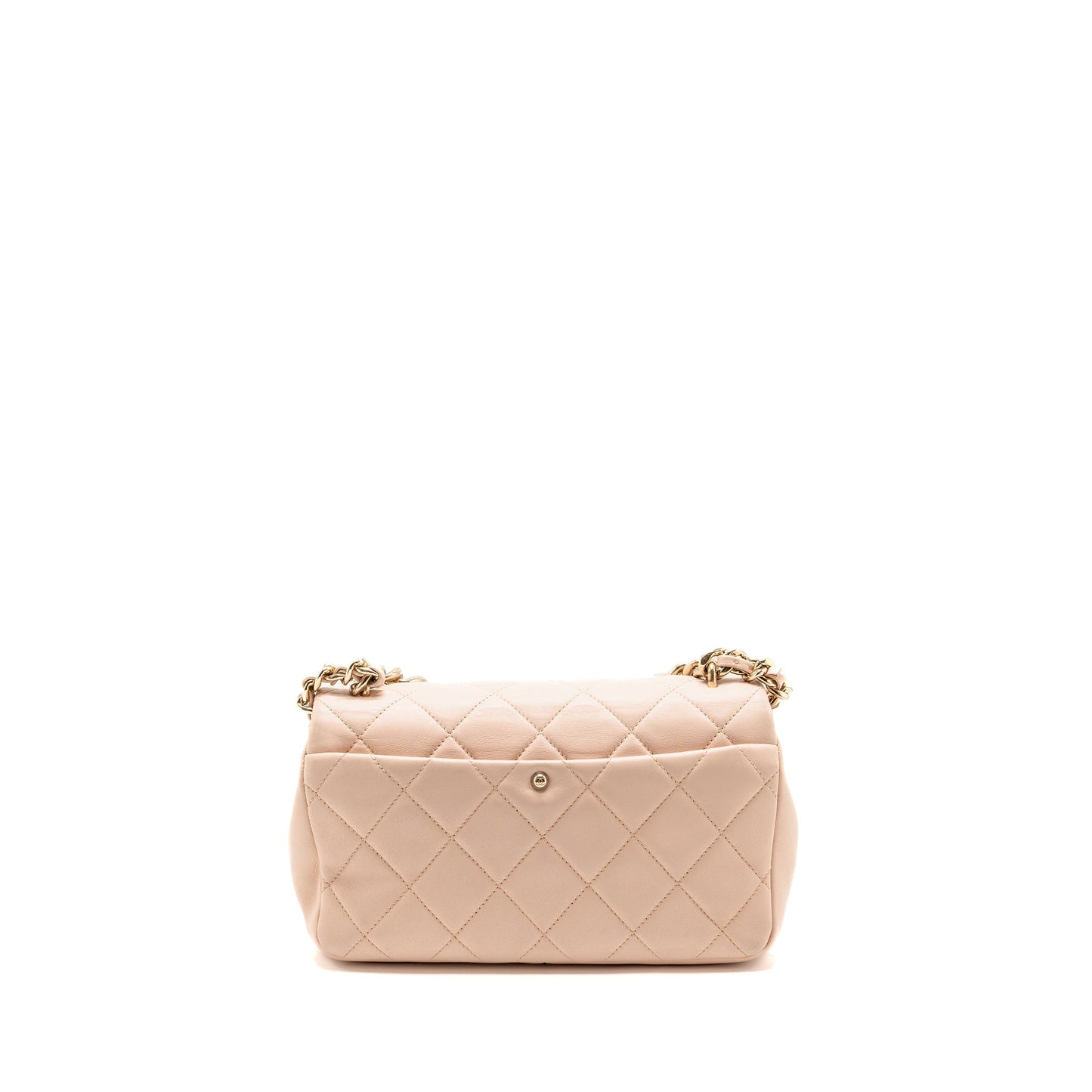 Chanel Giant Top Handle Rectangular Flap Bag Lambskin Pink LGHW (Microchip)