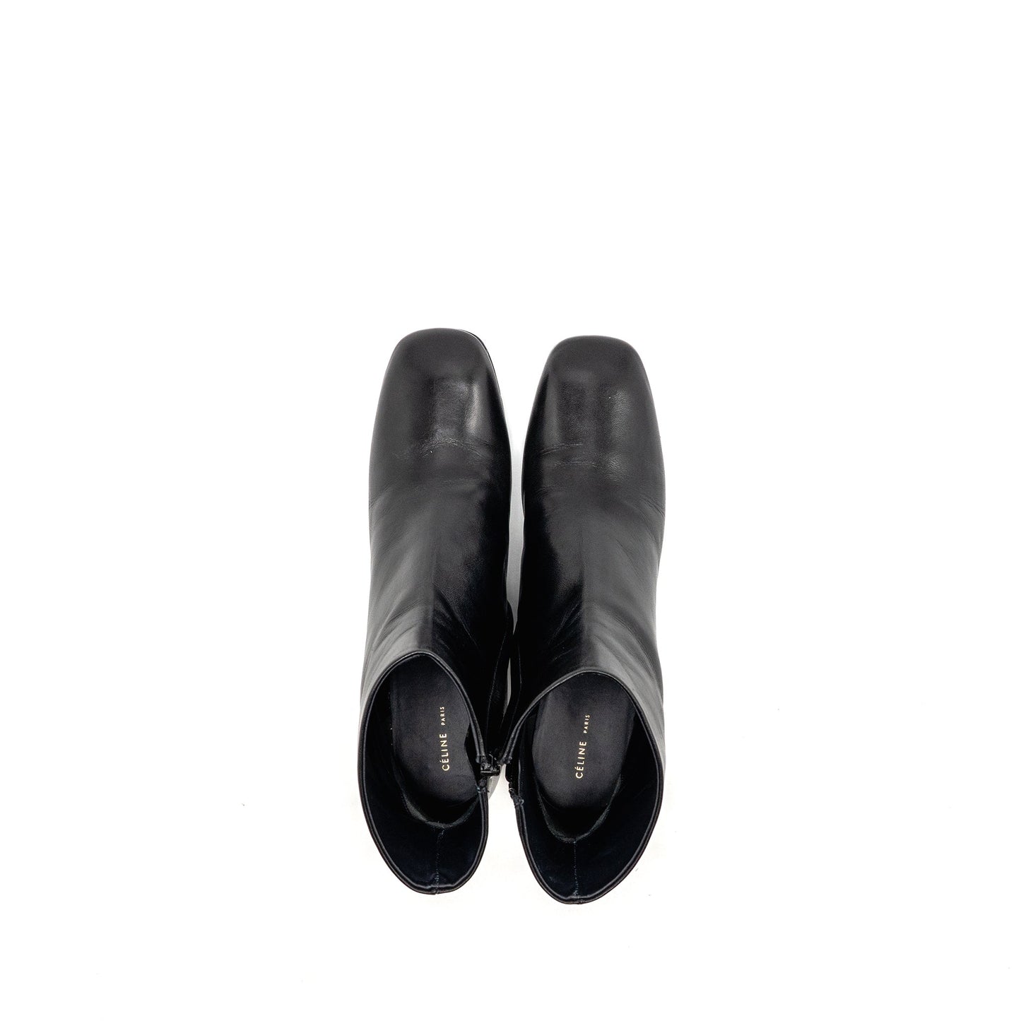 Celine Size 39 zipped boot leather black