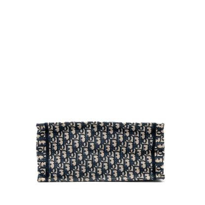 Dior Medium Book Tote Dior Oblique Embroidery blue