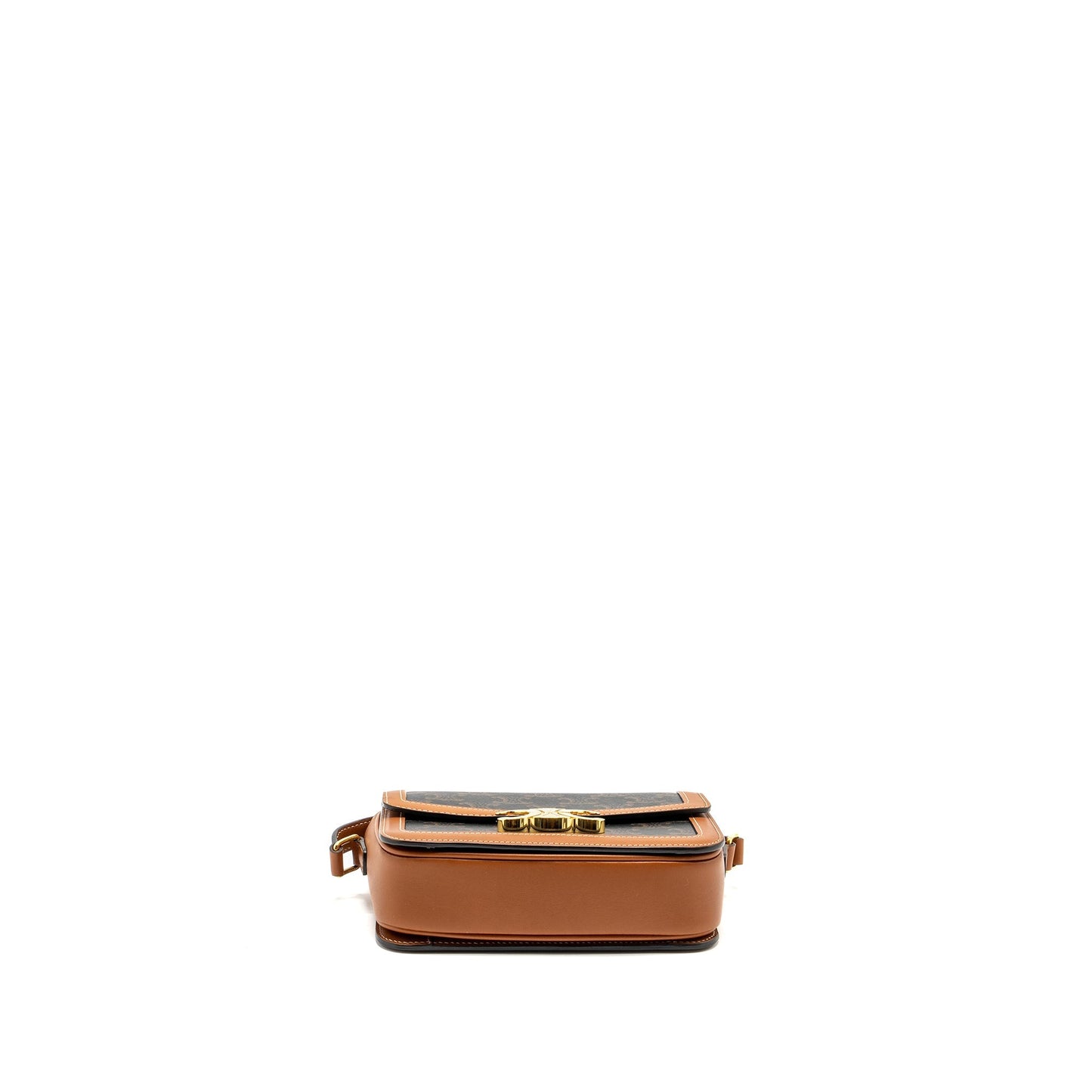 Celine Teen Triomphe Purse in triomphe canvas / calfskin Brown / Multicolour