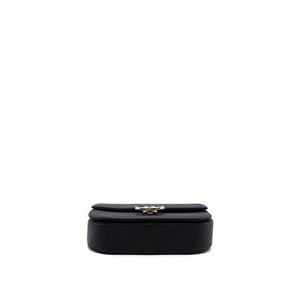 Chanel Flap Bag with handle Caviar Black/Multicolour LGHW