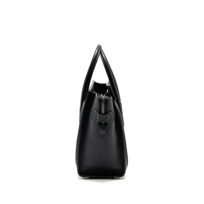 Luxury CELINE Micro Luggage Bag Calfskin Black SHW