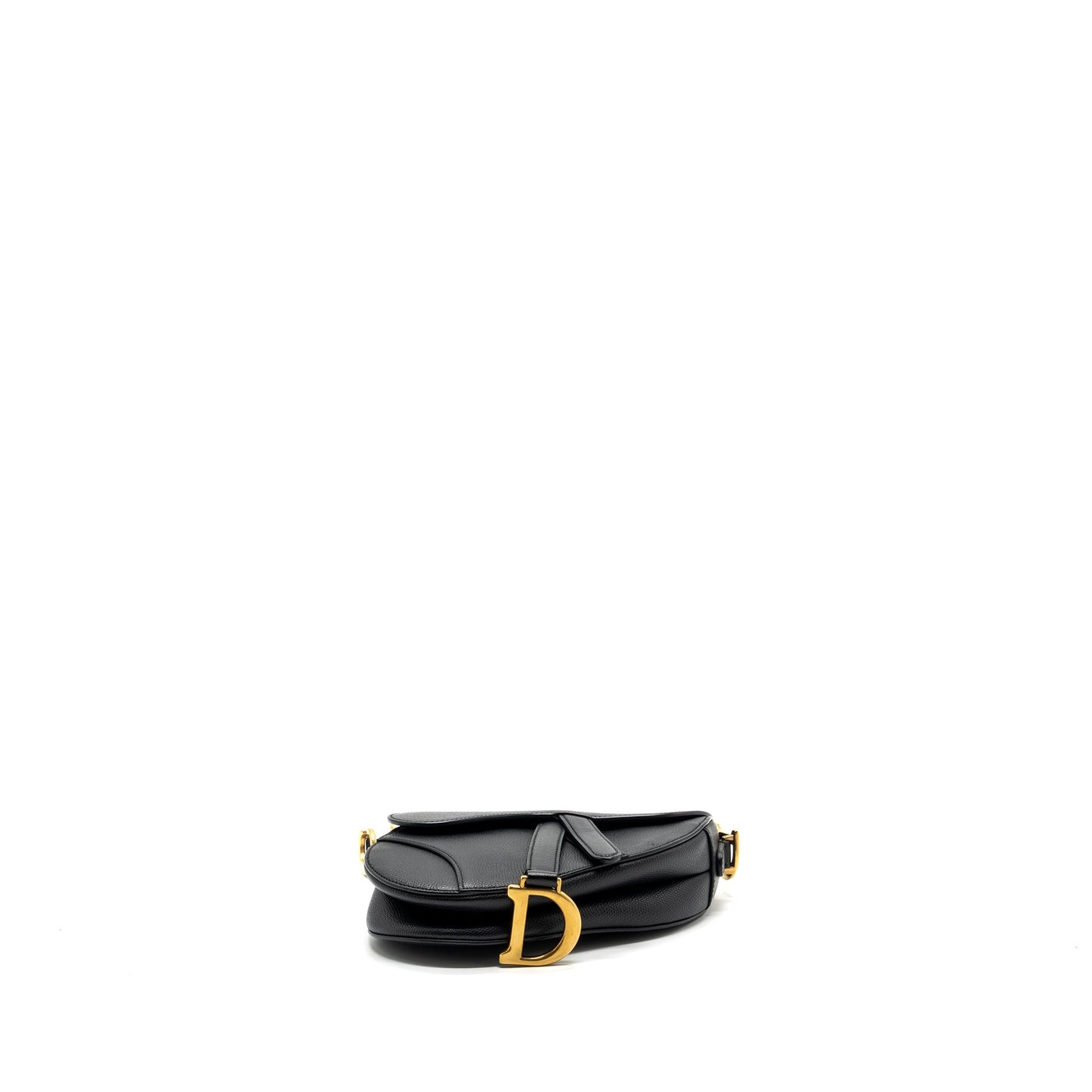 Dior mini saddle Purse grained calfskin black