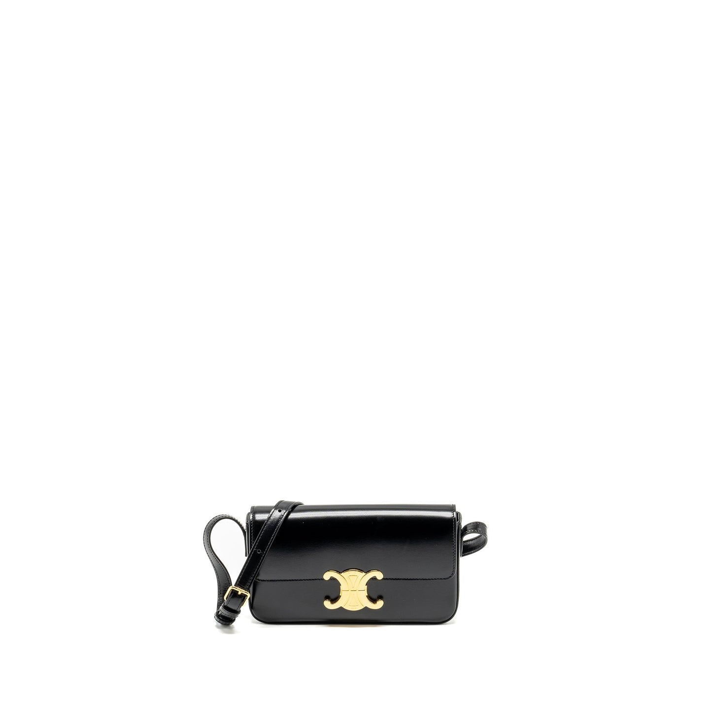 Celine Triomphe Mini Purse Calfskin Black