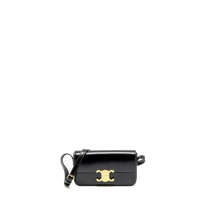 Celine Triomphe Mini Purse Calfskin Black