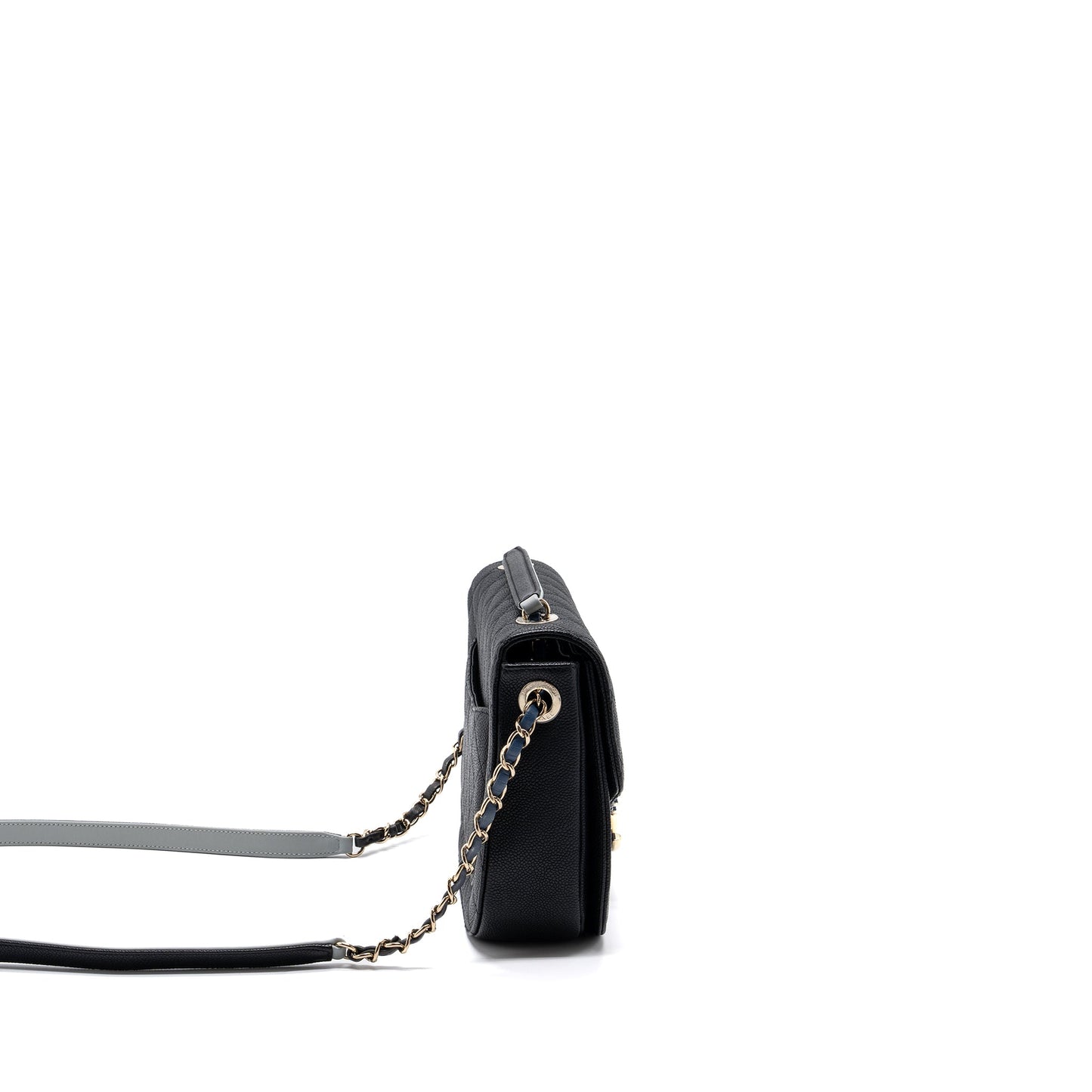 Chanel Flap Bag with handle Caviar Black/Multicolour LGHW