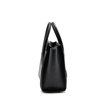 Luxury CELINE Micro Luggage Bag Calfskin Black SHW