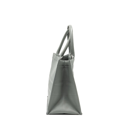 Dior Medium Booktote Calfskin Grey