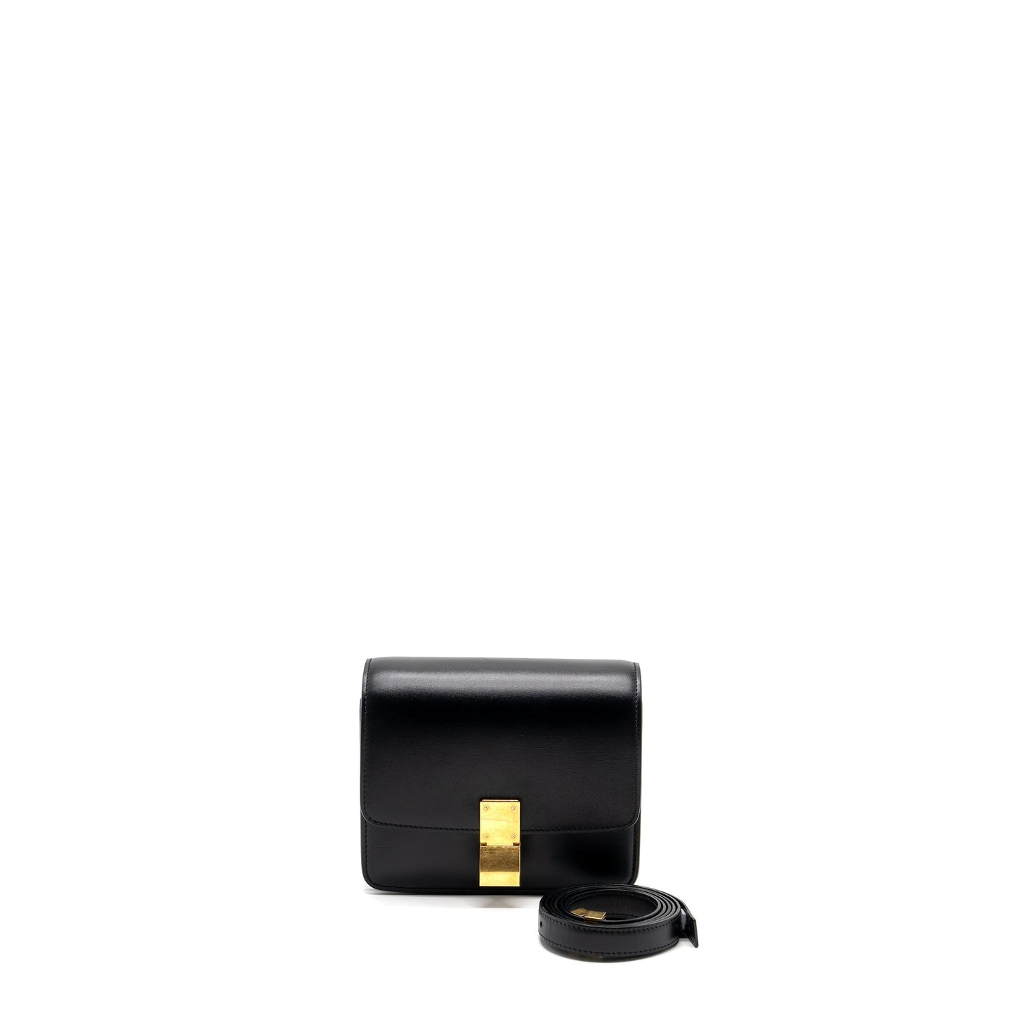 Celine mini classic box Purse calfskin black