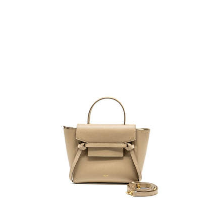 Celine Nano Belt Purse Aged Calfskin Light Beige