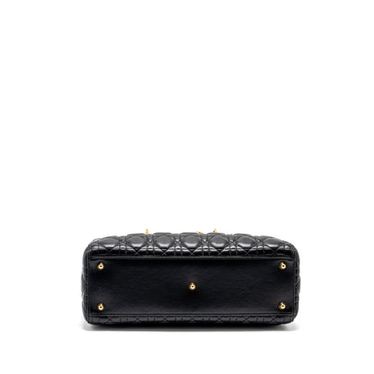 Dior Large Lady Dior Lambskin Black