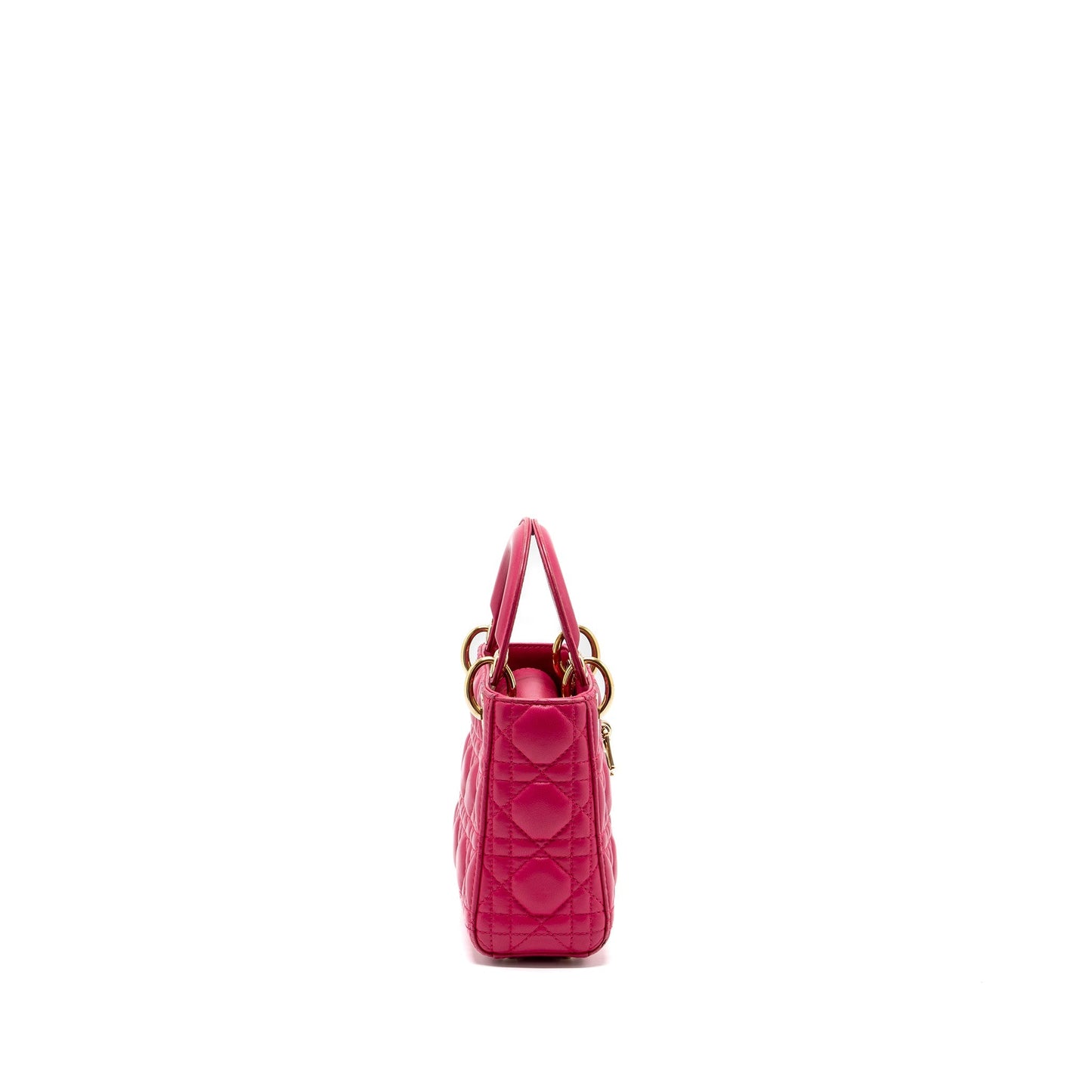 Dior mini lady dior lambskin pink