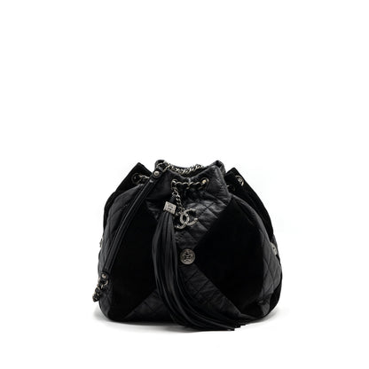 Chanel Bucket Bag Goatskin/Sue Calfskin Black SHW