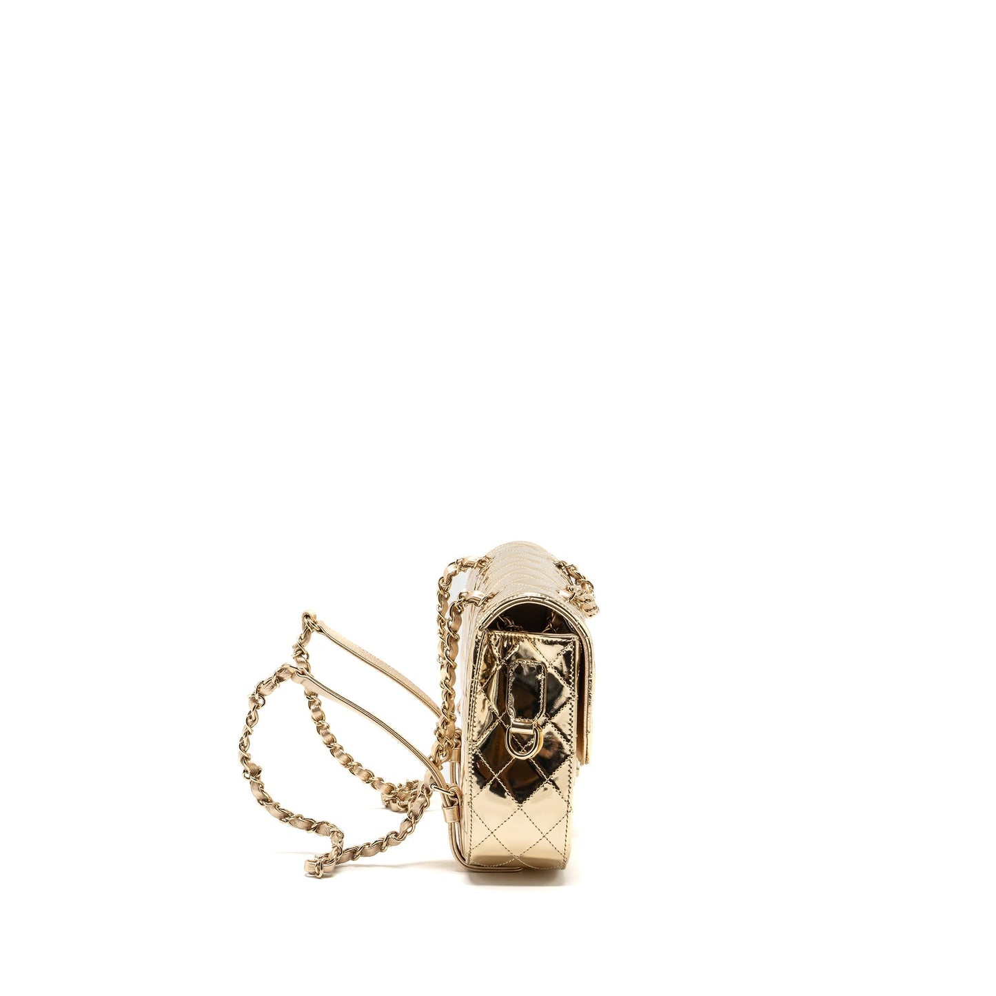 Chanel 24c backpack tar patent Gold LGHW (microchip)