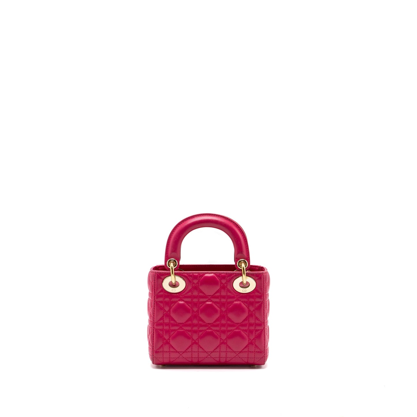 Dior mini lady dior lambskin pink