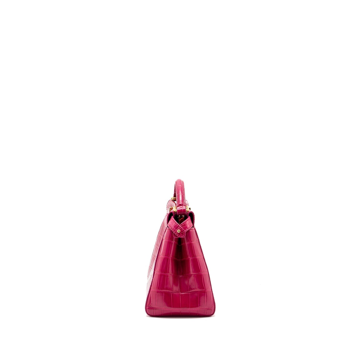 Fendi mini peekaboo Purse crocodile pink