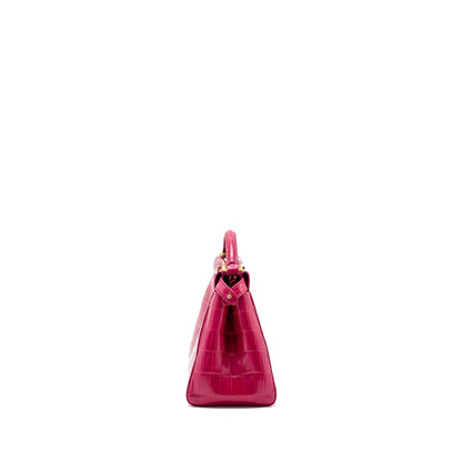 Fendi mini peekaboo Purse crocodile pink