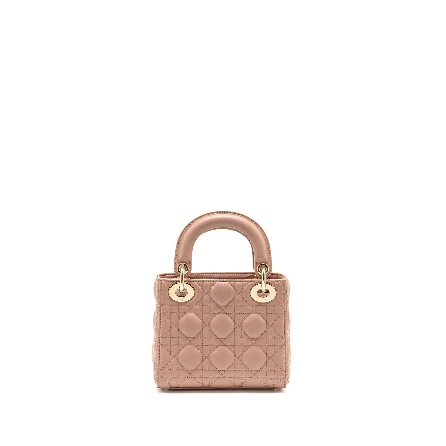 Dior Mini Lady Dior Purse Lambskin Blush