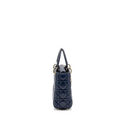 Dior My Small Lady Dior Lambskin Dark Blue