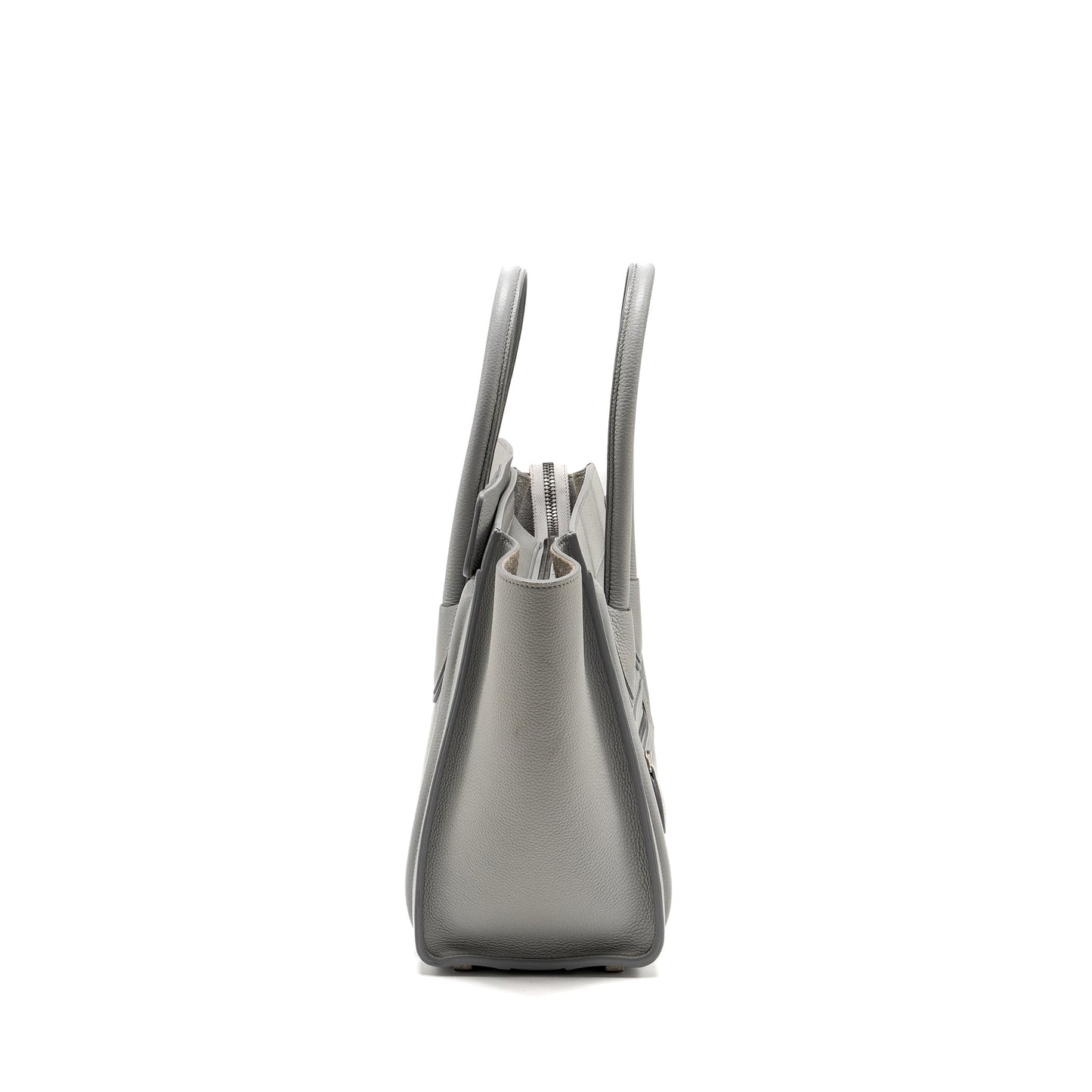 Celine Micro Luggage Purse Calfskin Light Grey