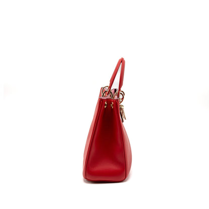 Dior Diorissimo Purse Calfskin Red/ Pink