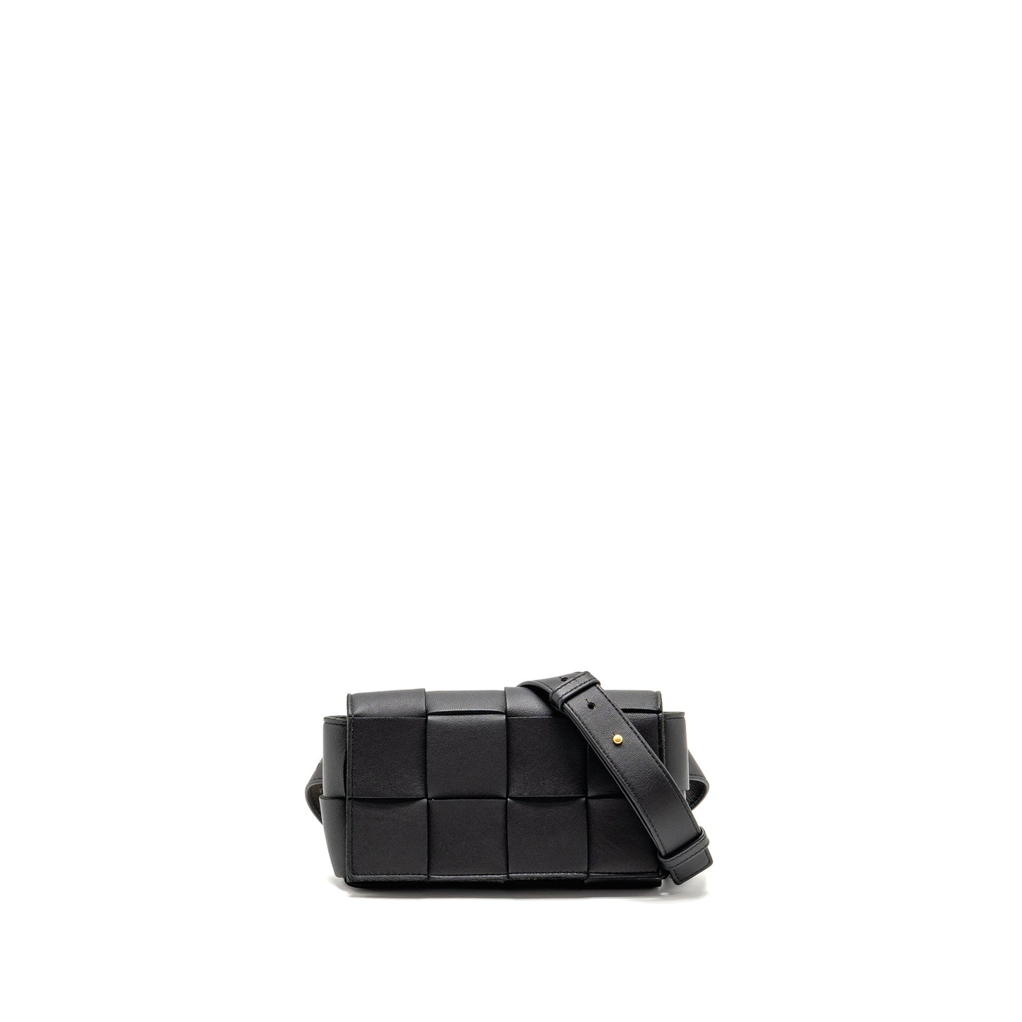 Bottega Veneta Cassette Belt Purse Lambskin Black