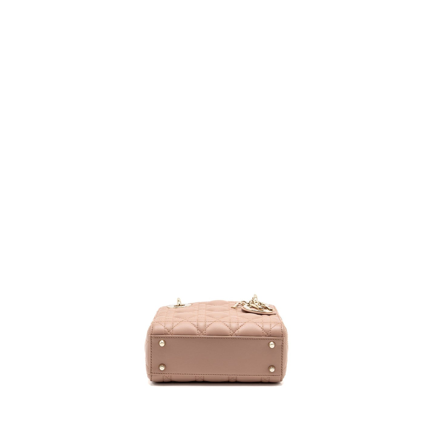 Dior Mini Lady Dior Purse Lambskin Blush