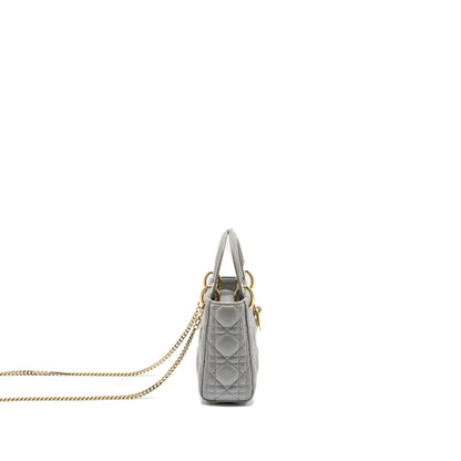 Dior Mini Lady Dior Lambskin Grey
