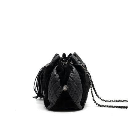 Chanel Bucket Bag Goatskin/Sue Calfskin Black SHW