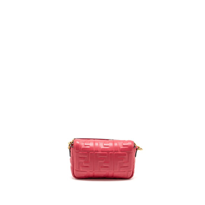 Fendi mini baguette Purse nappa Lambskin pink