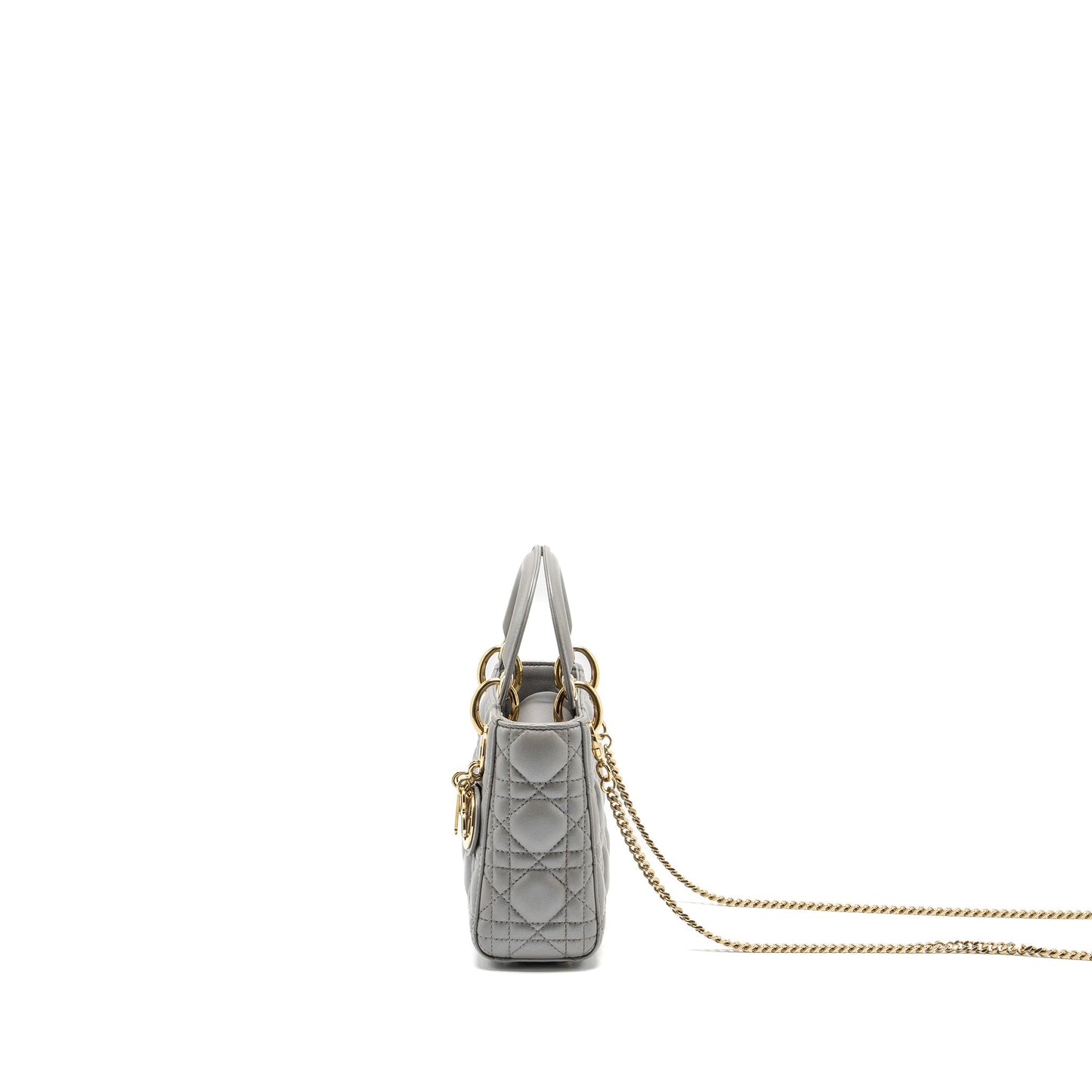Dior Mini Lady Dior Lambskin Grey