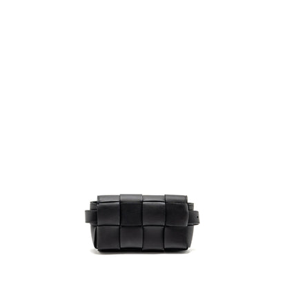 Bottega Veneta Cassette Belt Purse Lambskin Black