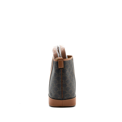 Celine small bucket TRIOMPHE CANVAS CALFSKIN