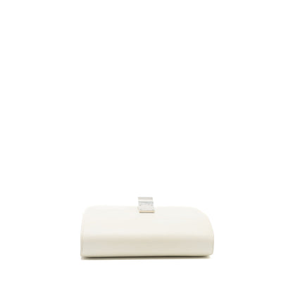 Celine Medium Classic Box Purse Calfskin White