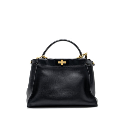 Fendi Medium Peekaboo Purse leather Black