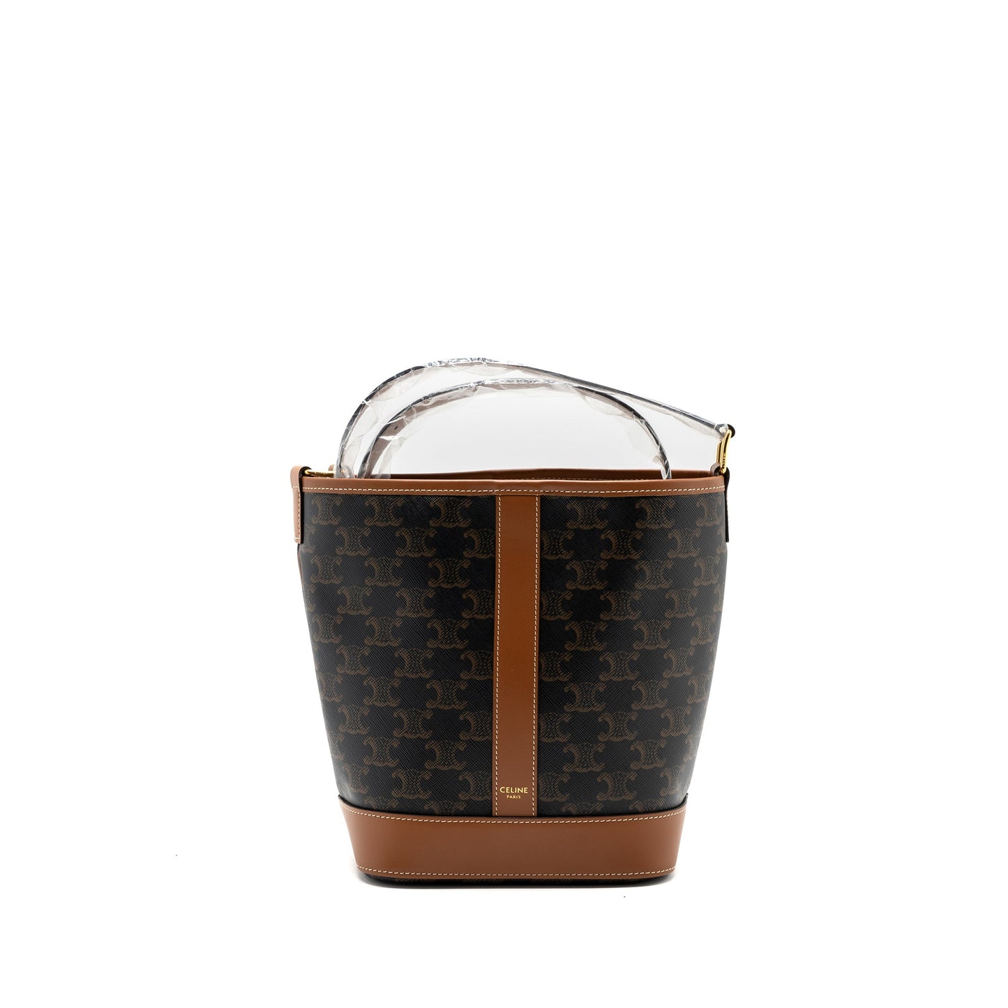 Celine small bucket TRIOMPHE CANVAS CALFSKIN