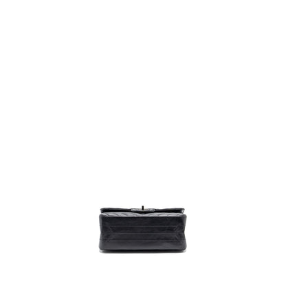 Chanel Mini 2.55 Reissue Flap Bag Chevron Calfskin So Black
