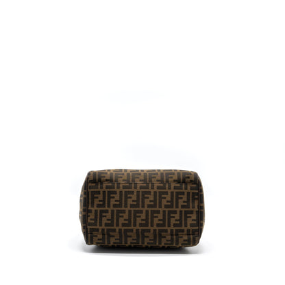 Fendi Boston Purse Jacquard Fabric Brown