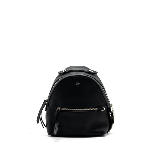 Fendi By The Way Backpack Leather Crystal Black