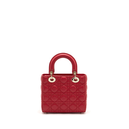 Dior Small Lady Dior Lambskin Red
